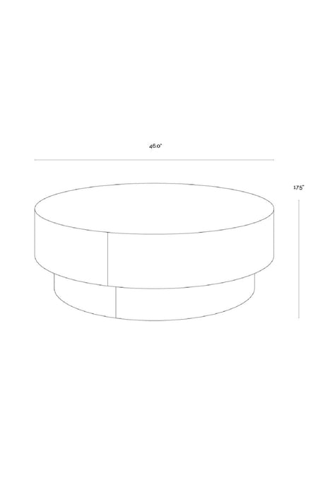 Modern European furniture - Round Leather Inspired Ottoman - www.oroa.com