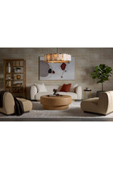 Modern European furniture - Round Leather Inspired Ottoman - www.oroa.com