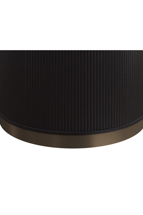Modern European furniture - Reeded Oak Side Table - www.oroa.com