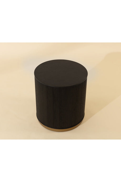 Modern European furniture - Reeded Oak Side Table - www.oroa.com
