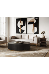 Modern European furniture - Reeded Oak Coffee Table - www.oroa.com