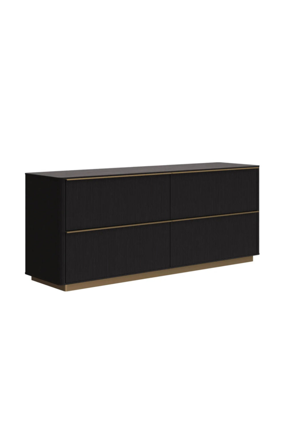 Modern European furniture - Reeded Oak 4-Drawer Dresser - www.oroa.com
