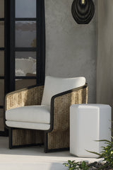 Modern European furniture - Wicker Weave Indoor/Outdoor Lounge Chair - www.oroa.com