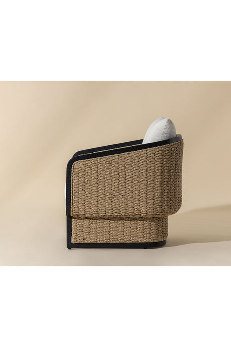Modern European furniture - Wicker Weave Indoor/Outdoor Lounge Chair - www.oroa.com