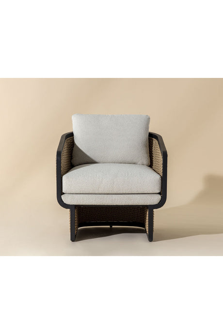 Modern European furniture - Wicker Weave Indoor/Outdoor Lounge Chair - www.oroa.com