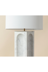 Modern European furniture - White Marble Arched Table Lamp - www.oroa.com
