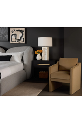 Modern European furniture - White Marble Arched Table Lamp - www.oroa.com