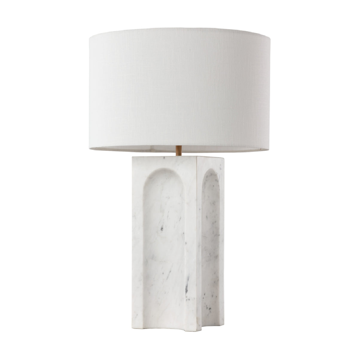 White Marble Arched Table Lamp by Splendido Rohe