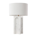 White Marble Arched Table Lamp by Splendido Rohe