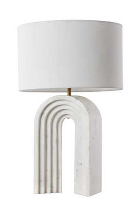 Arched White Marble Table Lamp by Splendido Sensi