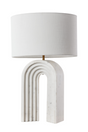 Modern European furniture - Arched White Marble Table Lamp - www.oroa.com