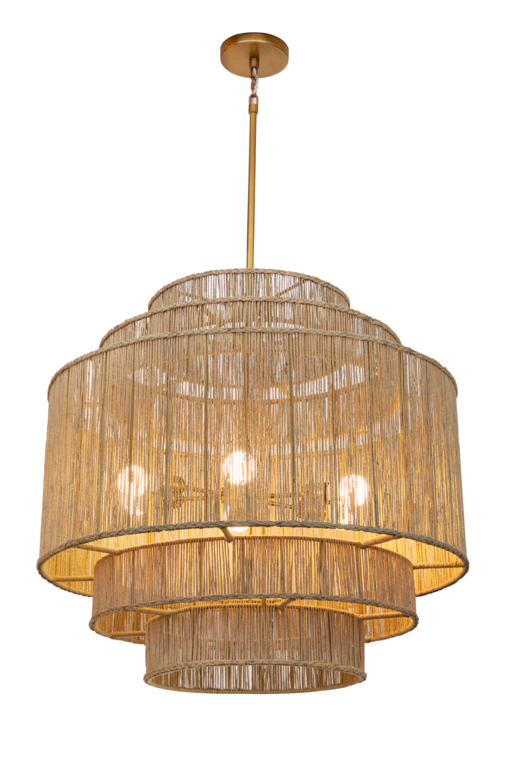 Tiered Jute Chandelier | Splendido Alyssa | Oroa.com