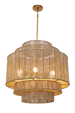 Tiered Jute Chandelier | Splendido Alyssa | Oroa.com