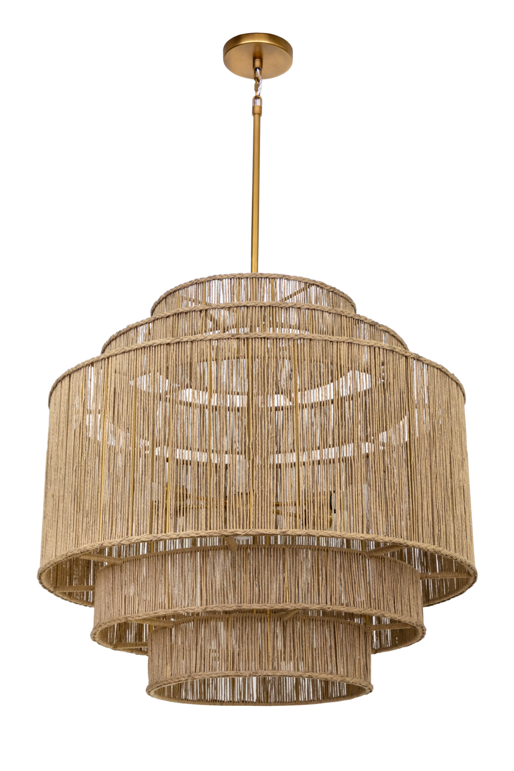 Tiered Jute Chandelier | Splendido Alyssa | Oroa.com