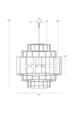 Modern European furniture - Tiered Jute Chandelier - www.oroa.com