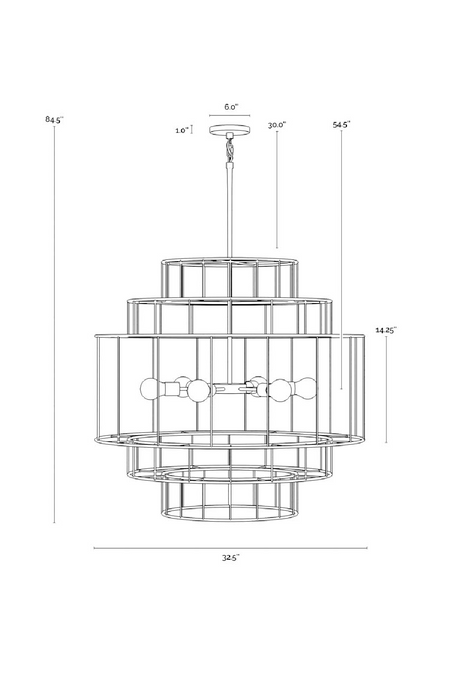 Modern European furniture - Tiered Jute Chandelier - www.oroa.com