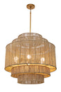 Modern European furniture - Tiered Jute Chandelier - www.oroa.com