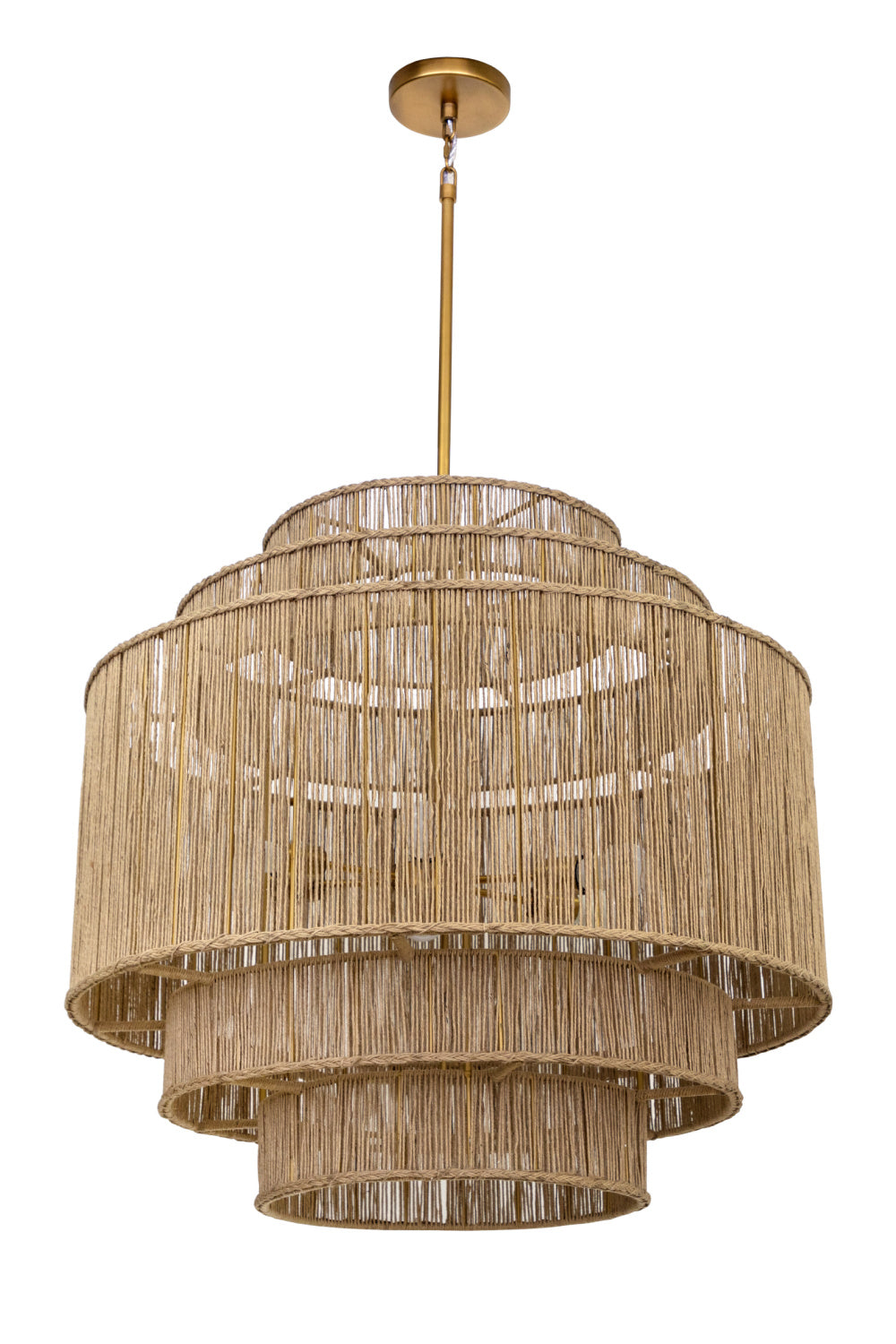 Tiered Jute Chandelier | Splendido Alyssa | Oroa.com