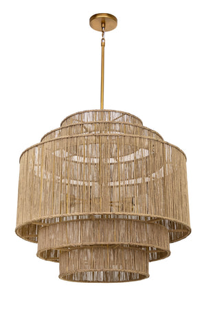 Tiered Jute Chandelier | Splendido Alyssa | Oroa.com