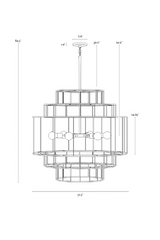 Modern European furniture - Tiered Jute Chandelier - www.oroa.com