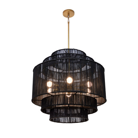 Tiered Jute Chandelier | Splendido Alyssa