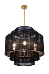 Modern European furniture - Tiered Jute Chandelier - www.oroa.com