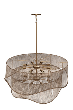 Tiered Wave Jute Chandelier | Splendido Rhine | Oroa.com