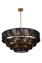 Modern European furniture - 4-Tier Rustic Jute Chandelier - www.oroa.com