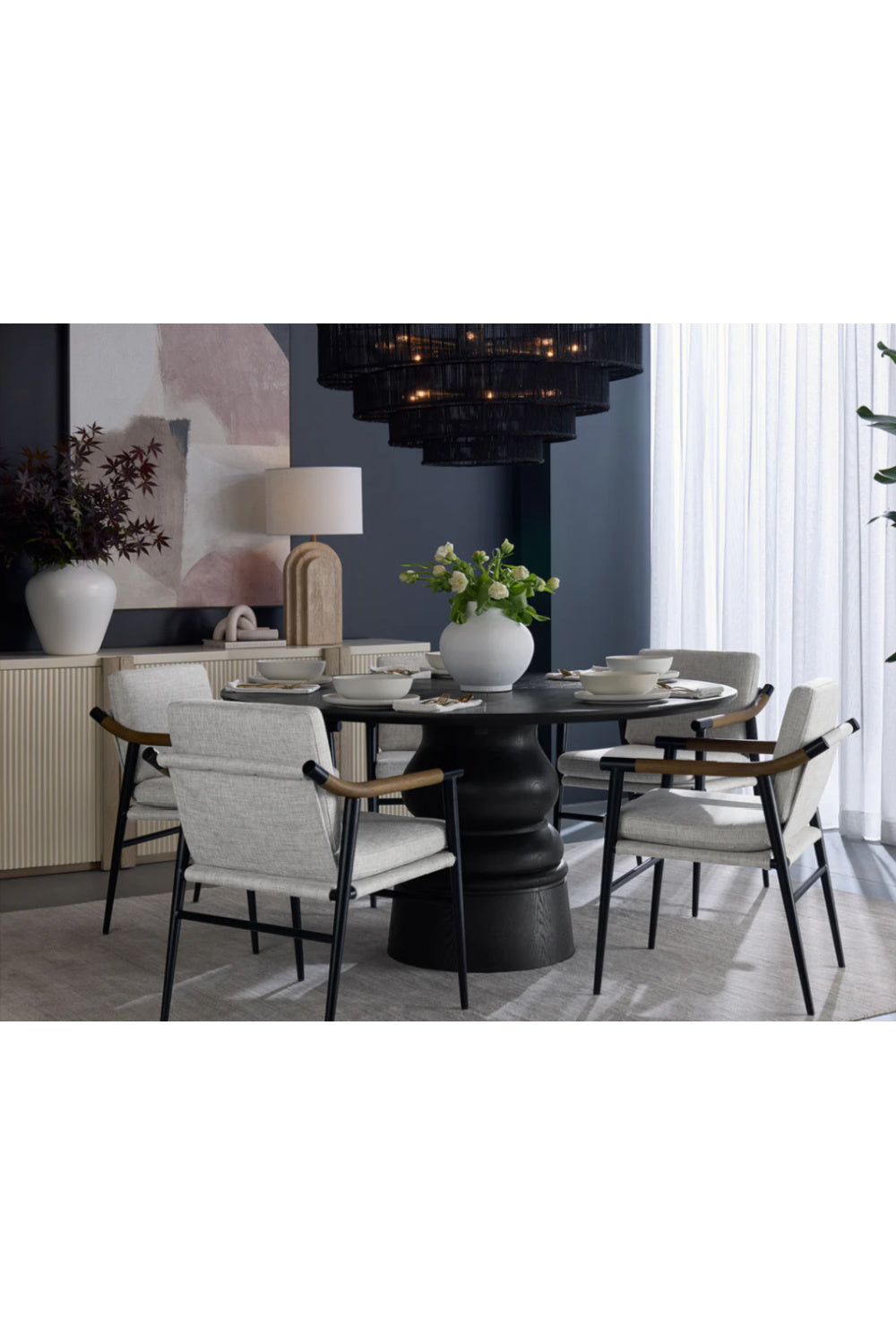 4-Tier Rustic Jute Chandelier | Splendido Lumina | Oroa.com