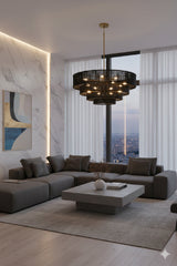 Modern European furniture - 4-Tier Rustic Jute Chandelier - www.oroa.com