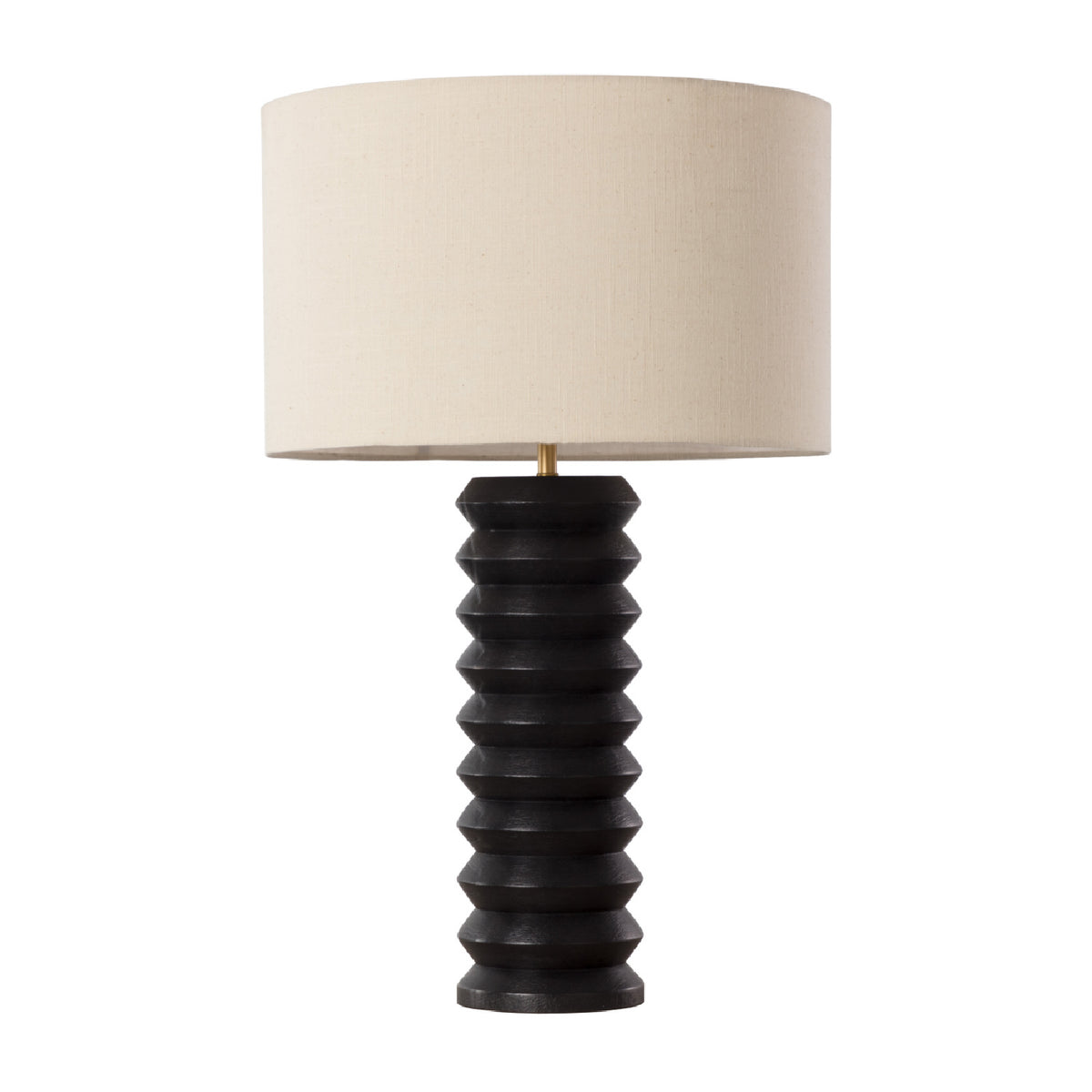 Black Wooden Base Table Lamp by Splendido Oletto