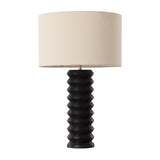 Black Wooden Base Table Lamp by Splendido Oletto
