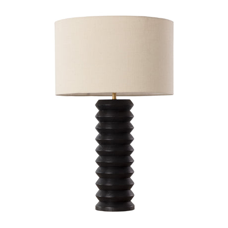 Black Wooden Base Table Lamp by Splendido Oletto