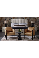 Modern European furniture - Black Wooden Base Table Lamp - www.oroa.com