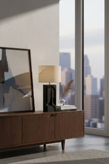 Modern European furniture - Carved Base Table Lamp - www.oroa.com
