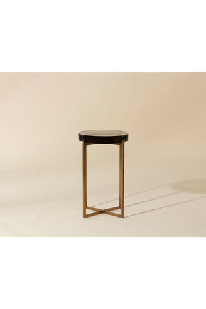   Modern European furniture - Smoked Glass Round End Table - www.oroa.com | Oroa.com