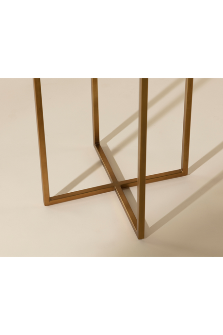 Modern European furniture - Smoked Glass Round End Table - www.oroa.com