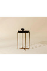 Modern European furniture - Smoked Glass Round End Table - www.oroa.com