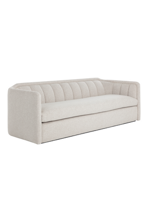 Vertical-Tufted Cream Sofa by Splendido Birrit