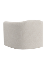 Modern European furniture - Cream Tufted-Back Swivel Armchair - www.oroa.com