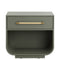 Modern European furniture - Modern Oak Curved Nightstand - www.oroa.com