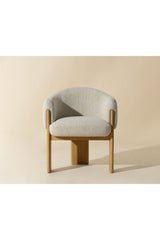 Modern European furniture - Cream 3-Legged Dining Armchair - www.oroa.com