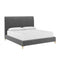Modern European furniture - Vertical-Tufted Queen Bed - www.oroa.com