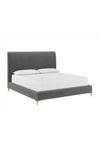 Modern European furniture - Vertical-Tufted Queen Bed - www.oroa.com