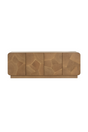 Modern European furniture - Patterned Oak 4-Door Sideboard - www.oroa.com