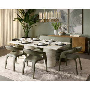 Modern European furniture - Patterned Oak 4-Door Sideboard - www.oroa.com