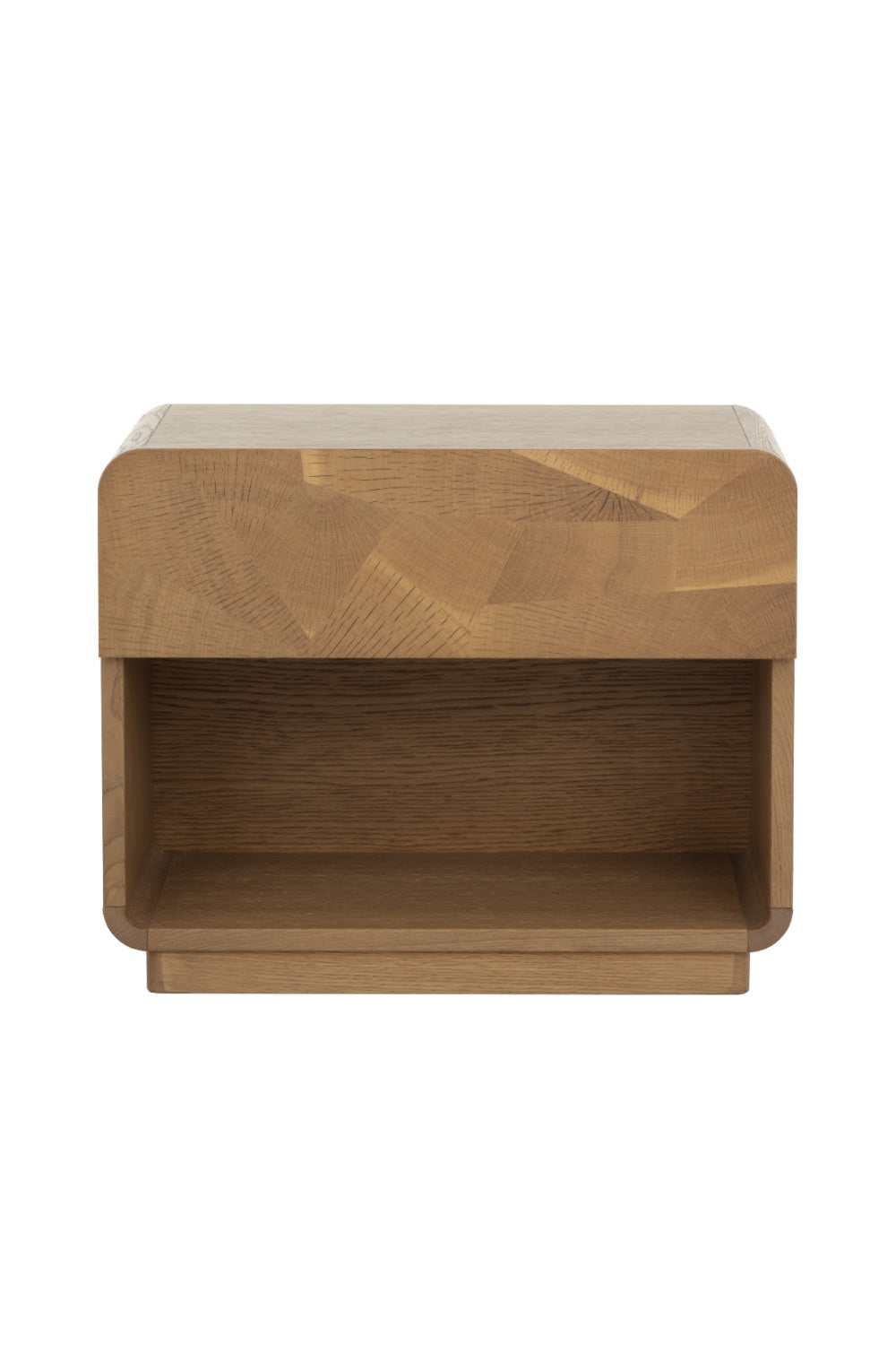 Modern European furniture - Oak Mosaic 1-Drawer Nightstand - www.oroa.com