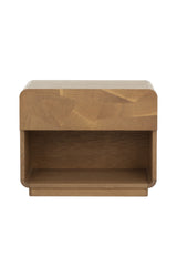 Modern European furniture - Oak Mosaic 1-Drawer Nightstand - www.oroa.com