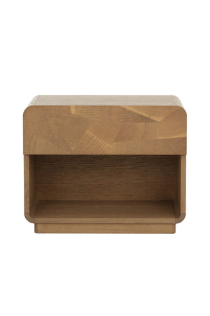 Modern European furniture - Oak Mosaic 1-Drawer Nightstand - www.oroa.com