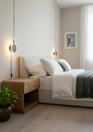 Modern European furniture - Oak Mosaic 1-Drawer Nightstand - www.oroa.com